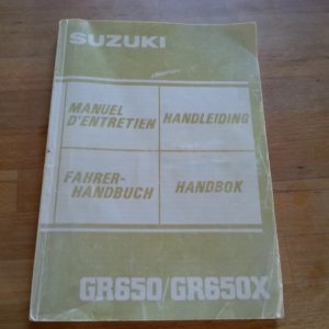 Suzuki GR 650 Fahrer- Handbuch
