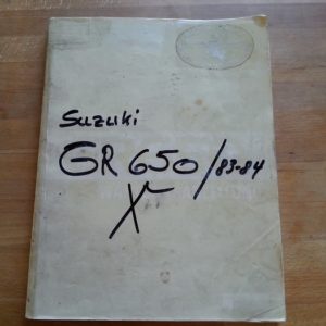 Suzuki GR 650 Werkstatt- Handbuch