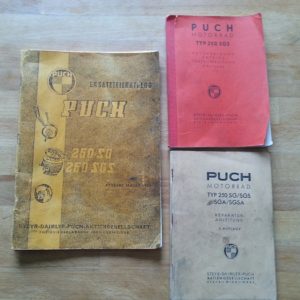 Puch 250 SG, SGS Reparaturanleitung, Ersatzteilekatalog