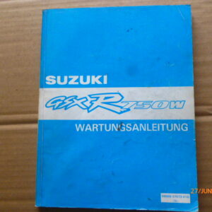 Suzuki GSXR 750W Wartungsanleitung