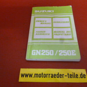 Suzuki GN 250 Fahrerhandbuch