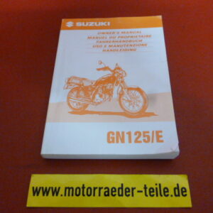Suzuki GN 125 Fahrerhandbuch
