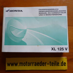 Honda XL125 V Fahrerhandbuch